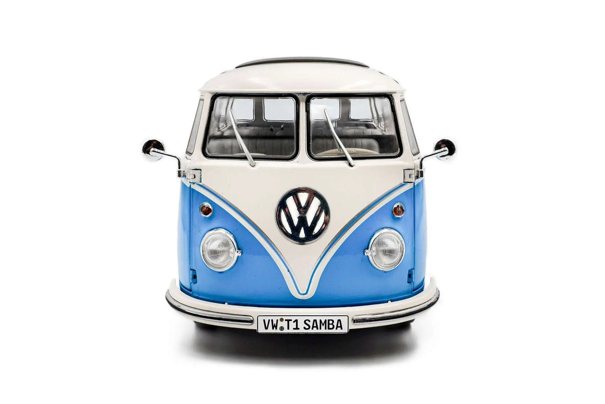 Solido 1962 Volkswagen T1 Samba Minibus Blue 1:18 Cartsfy Inc.
