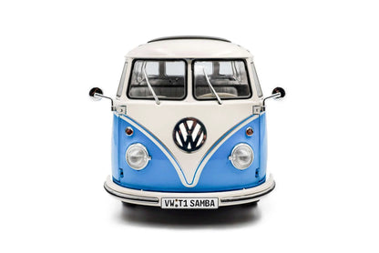 Solido 1962 Volkswagen T1 Samba Minibus Blue 1:18 Cartsfy Inc.
