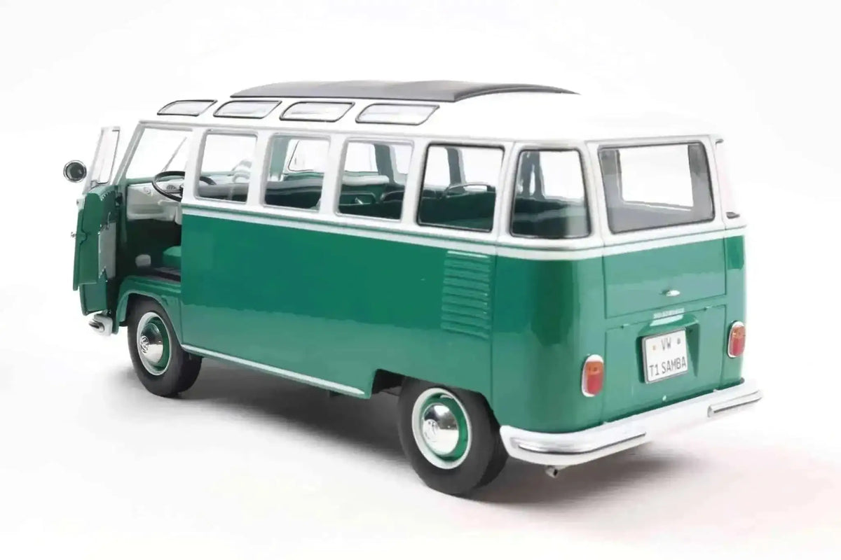 Solido 1962 Volkswagen T1 Samba Minibus Green 1:18 Cartsfy Inc.