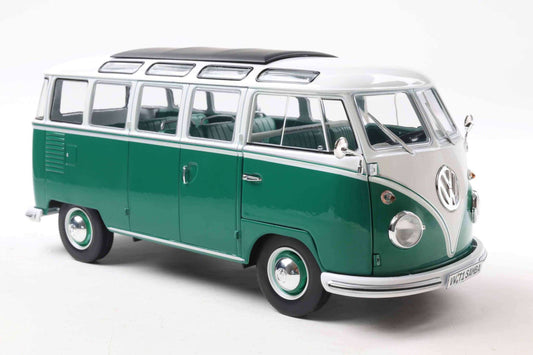 Solido 1962 Volkswagen T1 Samba Minibus Green 1:18 Cartsfy Inc.