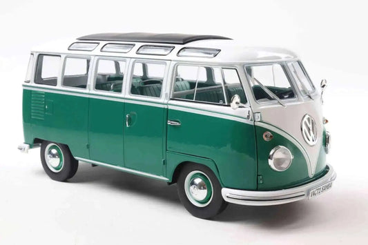 Solido 1962 Volkswagen T1 Samba Minibus Green 1:18 Cartsfy Inc.