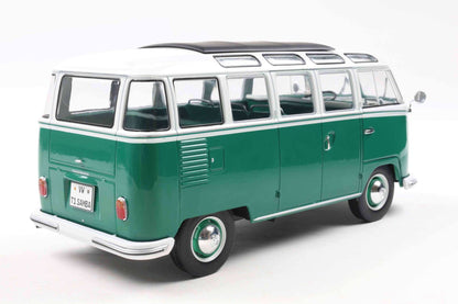 Solido 1962 Volkswagen T1 Samba Minibus Green 1:18 Cartsfy Inc.