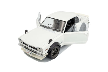 Solido 1970 Nissan Skyline (C10) Hakosuka White 1:18 STM Diecast Default Title Default Title-