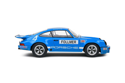 Solido 1974 Porsche 911 IROC Riverside No 4 Follmer IROC Blue 1:18 Cartsfy Inc.