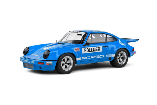 Solido 1974 Porsche 911 IROC Riverside No 4 Follmer IROC Blue 1:18 Cartsfy Inc.