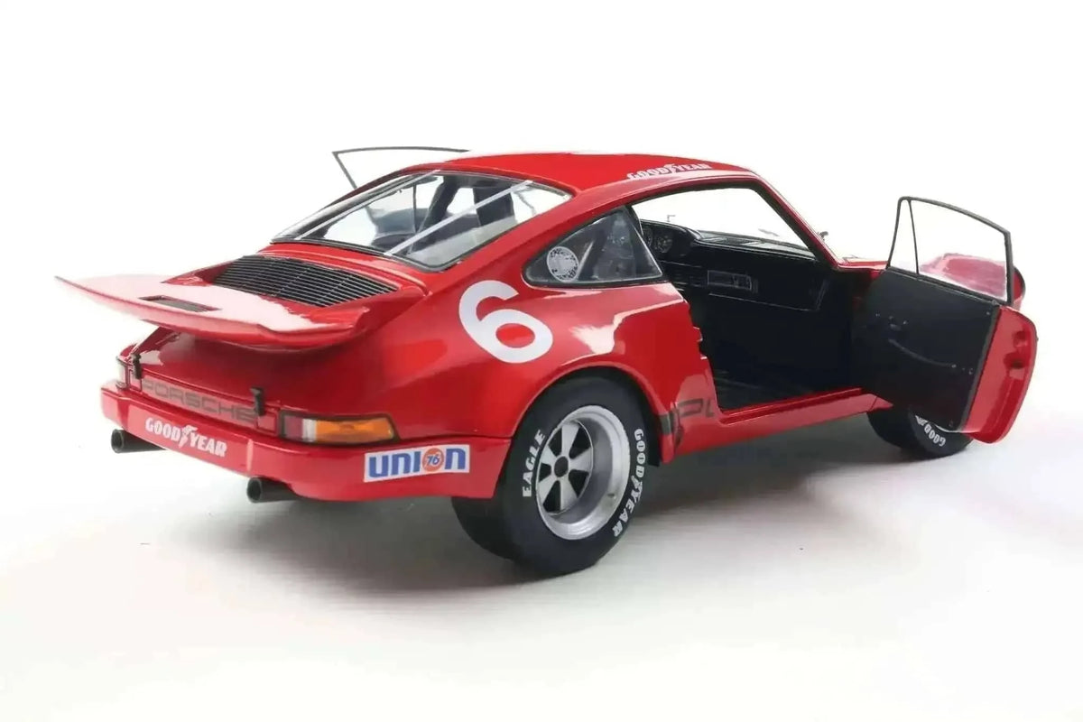 Solido 1974 Porsche 911 RS 3.0L #6 IROC Daytona Red Foyt 1:18 Cartsfy Inc.