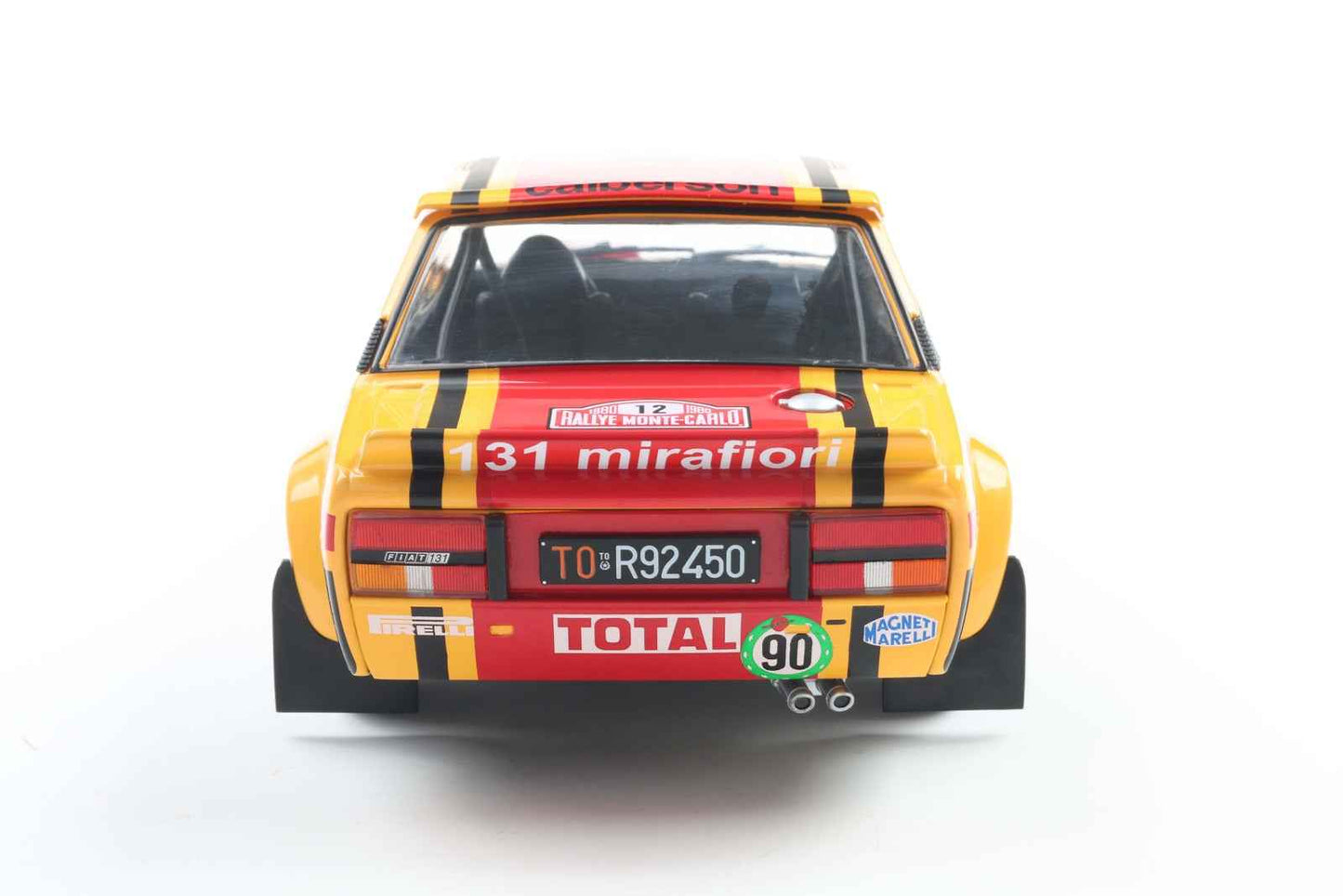 Solido 1980 Fiat 131 Abarth No 12 Rallye Montecarlo 1980 Yellow 1:18 STM Diecast Default Title Default Title-