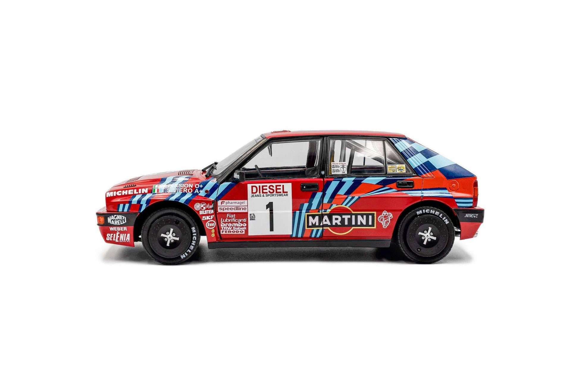 Solido 1989 Lancia Delta HF Integrale #1 San Remo Red 1:18 STM Diecast Default Title Default Title-