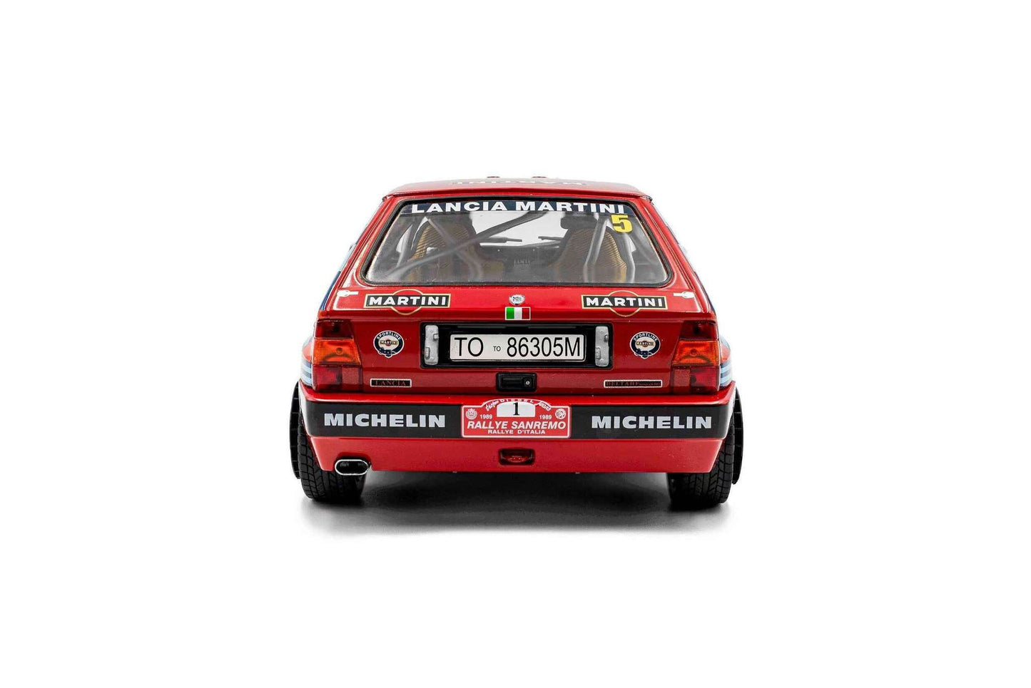 Solido 1989 Lancia Delta HF Integrale #1 San Remo Red 1:18 STM Diecast Default Title Default Title-