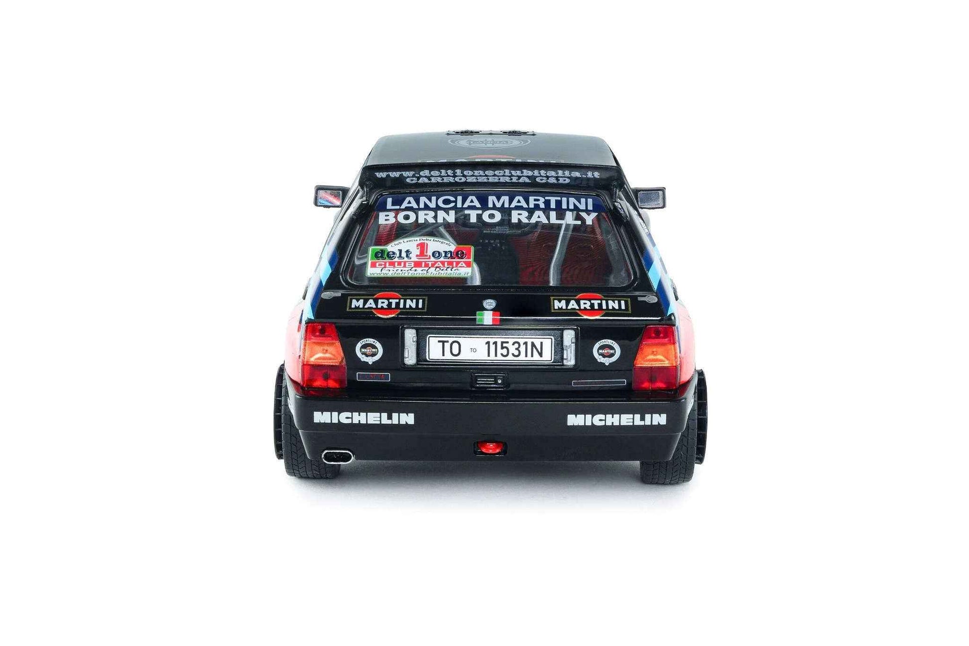 Solido 1990 Lancia Delta HF Integrale Tribute to Biason Rallye Montecarlo Black 1:18 STM Diecast Default Title Default Title-
