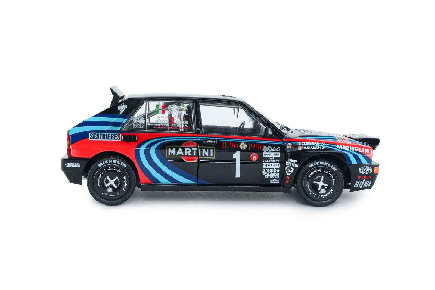 Solido 1990 Lancia Delta HF Integrale Tribute to Biason Rallye Montecarlo Black 1:18 STM Diecast Default Title Default Title-