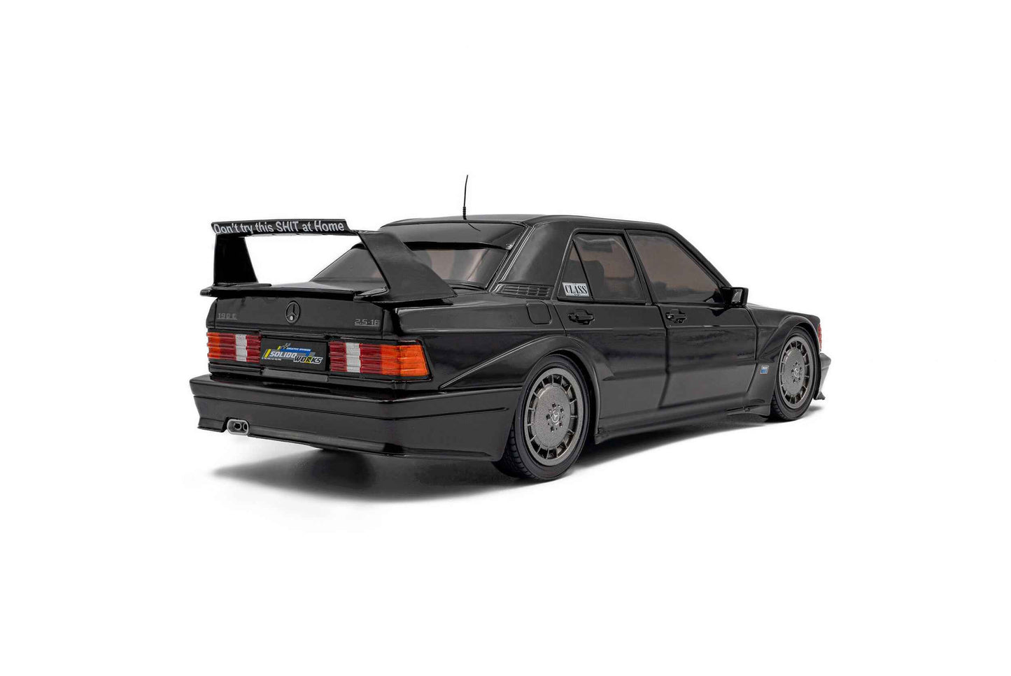 Solido 1990 Mercedes-Benz 190E (W201) EVO II Solido Works Black 1:18 Cartsfy Inc.