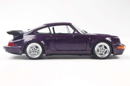 Solido 1990 Porsche 911 (964) Turbo 3.6 Violet Purple Metallic 1:18 STM Diecast Default Title Default Title-