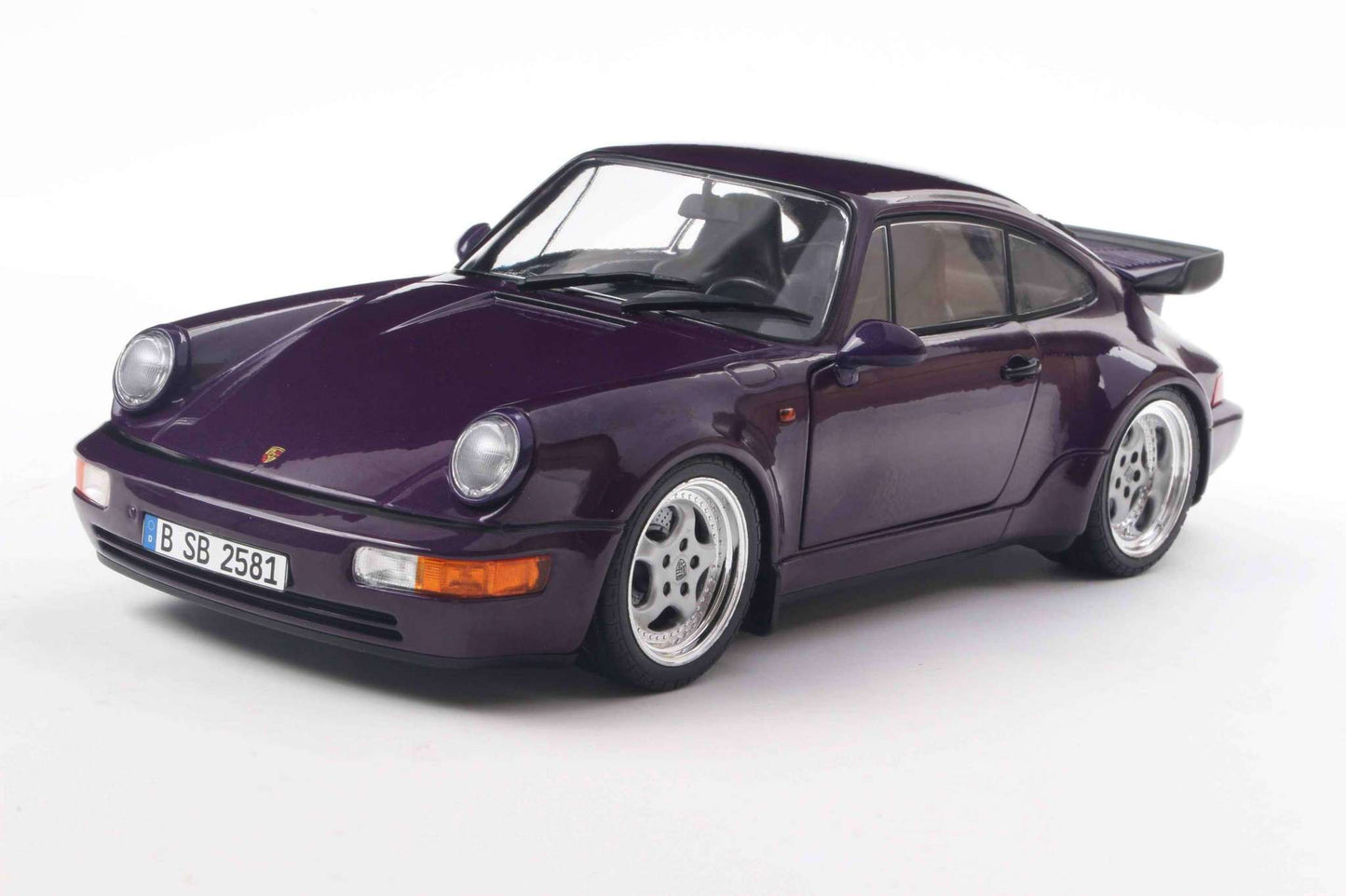 Solido 1990 Porsche 911 (964) Turbo 3.6 Violet Purple Metallic 1:18 STM Diecast Default Title Default Title-