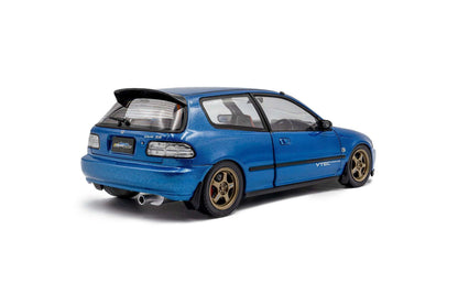 Solido 1991 Honda Civic EG6 SiR II Solido Works Cobalt Blue Pearl w/ Carbon Fiber Hood 1:18 STM Diecast Default Title Default Title-