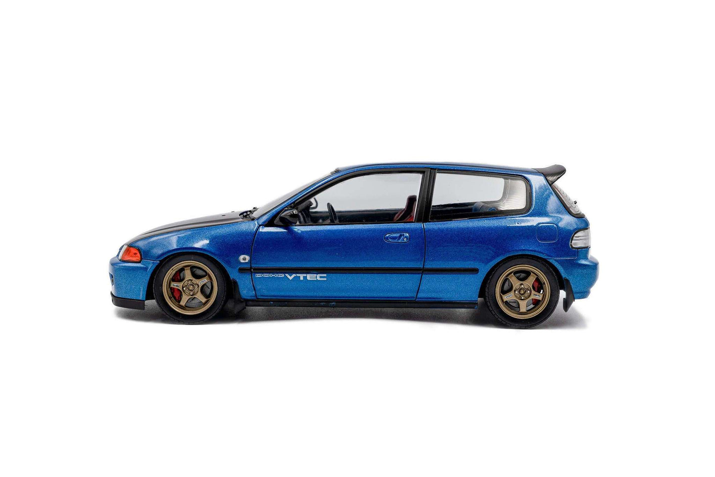Solido 1991 Honda Civic EG6 SiR II Solido Works Cobalt Blue Pearl w/ Carbon Fiber Hood 1:18 STM Diecast Default Title Default Title-