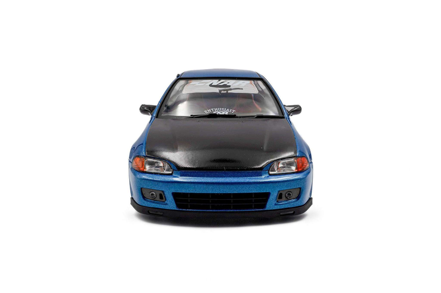 Solido 1991 Honda Civic EG6 SiR II Solido Works Cobalt Blue Pearl w/ Carbon Fiber Hood 1:18 STM Diecast Default Title Default Title-