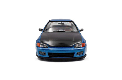 Solido 1991 Honda Civic EG6 SiR II Solido Works Cobalt Blue Pearl w/ Carbon Fiber Hood 1:18 STM Diecast Default Title Default Title-