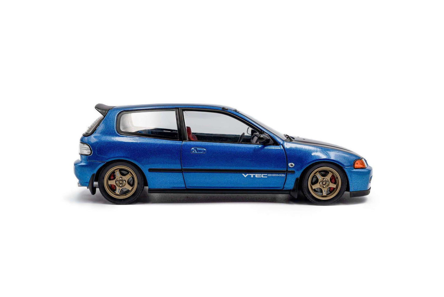 Solido 1991 Honda Civic EG6 SiR II Solido Works Cobalt Blue Pearl w/ Carbon Fiber Hood 1:18 STM Diecast Default Title Default Title-