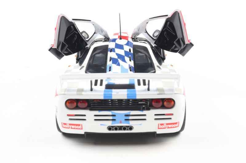 Solido 1996 Mclaren F1 GTR 6.1L V12 Short Tail Team Hollywood #01 Winner De Brasilia White 1:18 Cartsfy Inc.