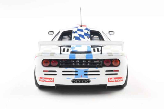 Solido 1996 Mclaren F1 GTR 6.1L V12 Short Tail Team Hollywood #01 Winner De Brasilia White 1:18 Cartsfy Inc.