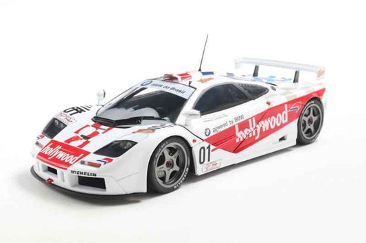 Solido 1996 Mclaren F1 GTR 6.1L V12 Short Tail Team Hollywood #01 Winner De Brasilia White 1:18 Cartsfy Inc.