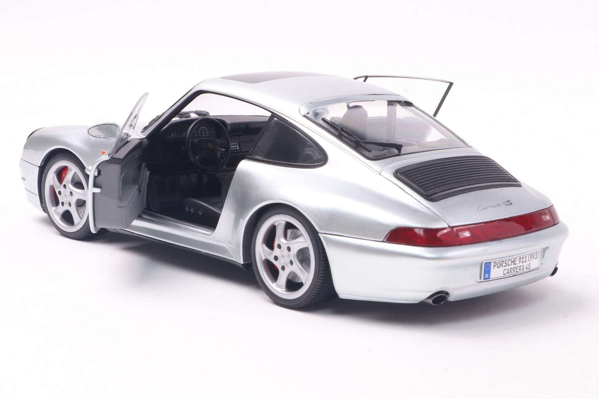 Solido 1996 Porsche 911 (993) Carrera 4S Coupe Polar Silver 1:18 STM Diecast Default Title Default Title-