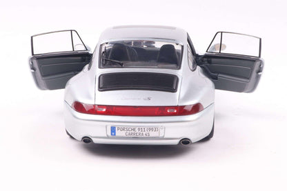 Solido 1996 Porsche 911 (993) Carrera 4S Coupe Polar Silver 1:18 STM Diecast Default Title Default Title-