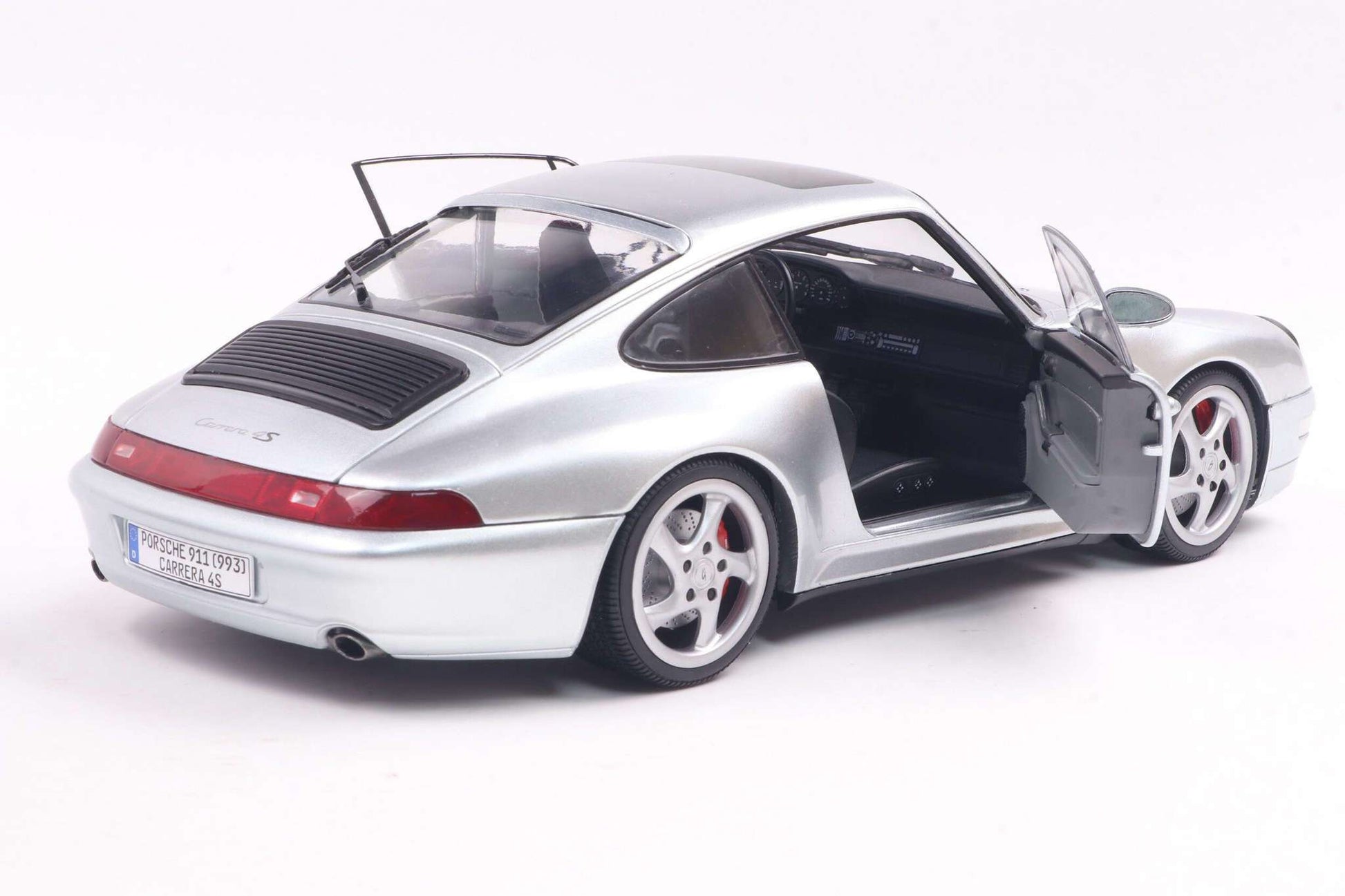Solido 1996 Porsche 911 (993) Carrera 4S Coupe Polar Silver 1:18 STM Diecast Default Title Default Title-