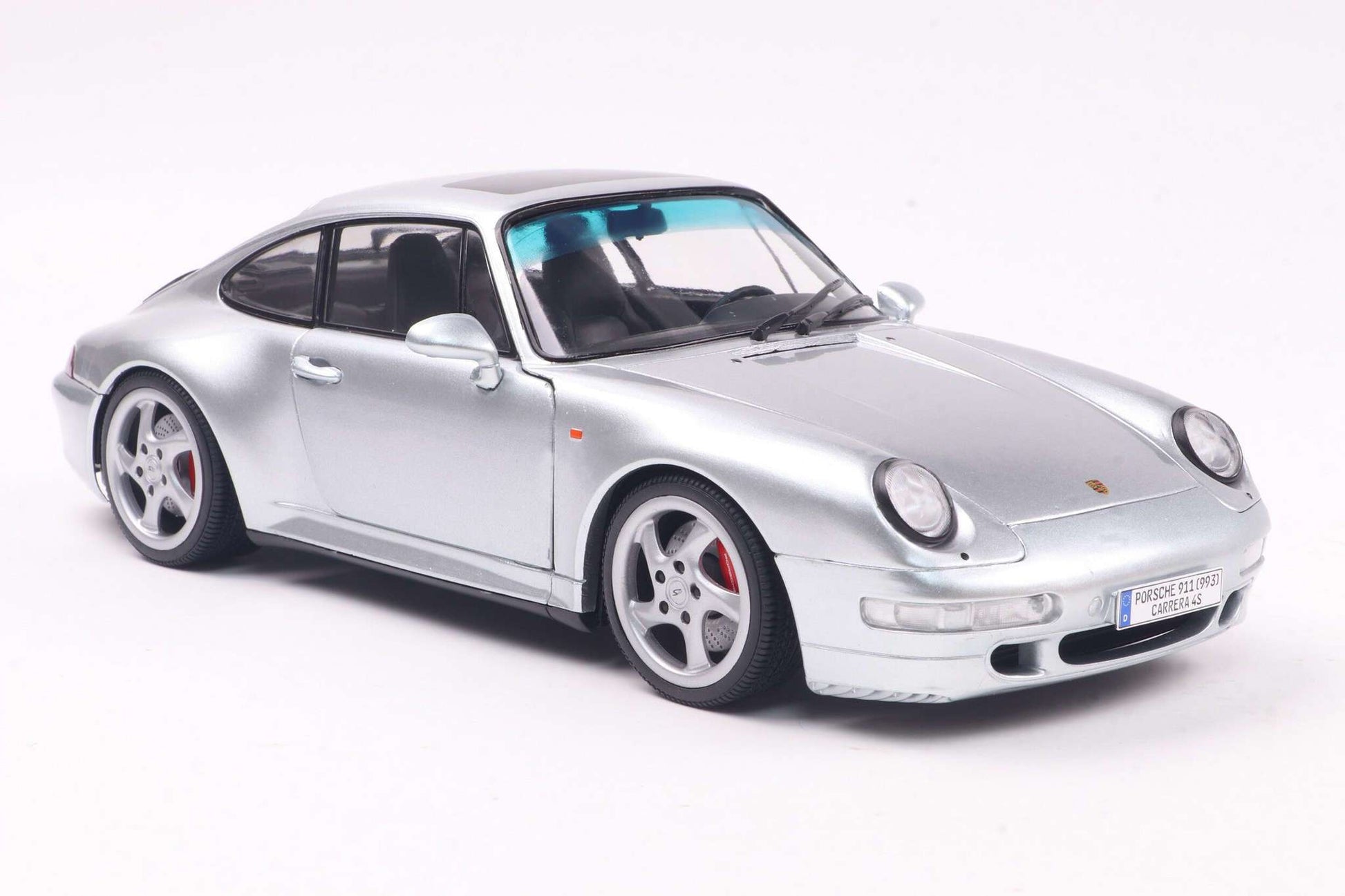 Solido 1996 Porsche 911 (993) Carrera 4S Coupe Polar Silver 1:18 STM Diecast Default Title Default Title-