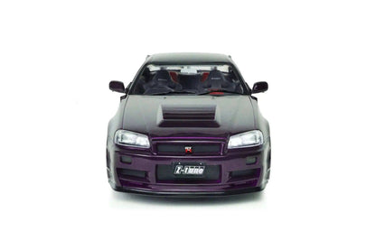 Solido 1999 Nissan Skyline GT-R (R34) Z-tune Midnight Purple 1:18 STM Diecast Default Title Default Title-