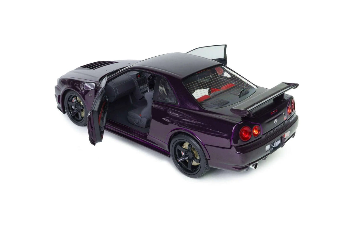 Solido 1999 Nissan Skyline GT-R (R34) Z-tune Midnight Purple 1:18 Cartsfy Inc.