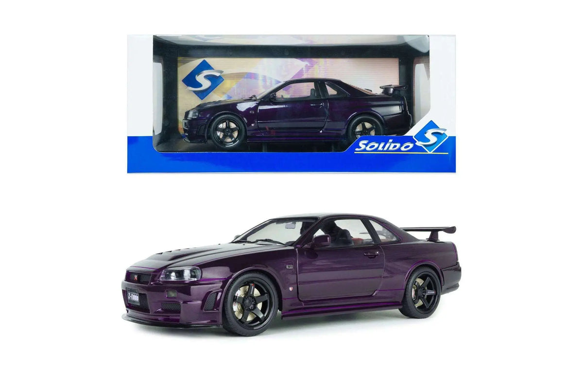 Solido 1999 Nissan Skyline GT-R (R34) Z-tune Midnight Purple 1:18 Cartsfy Inc.