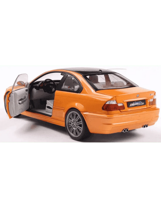 Solido 2000 BMW E46 Coupe Orange w/ Black Hood 1:18 Cartsfy Inc.