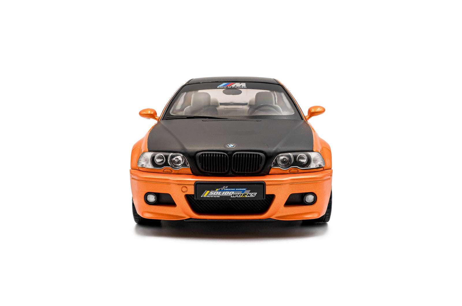 Solido 2000 BMW E46 Coupe Orange w/ Black Hood 1:18 Cartsfy Inc.