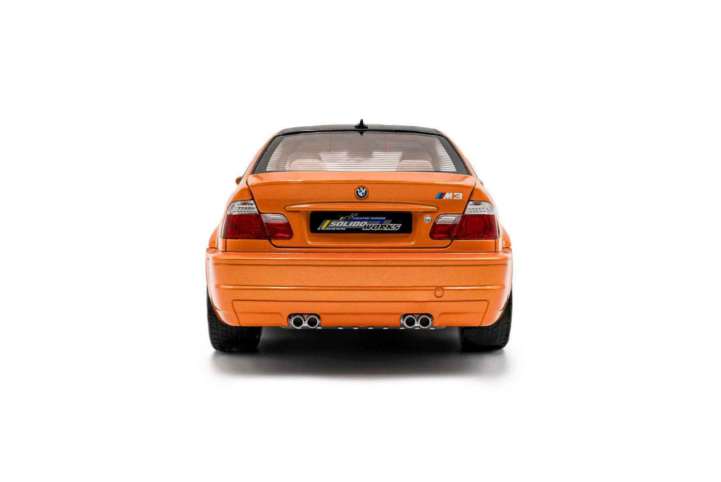 Solido 2000 BMW E46 Coupe Orange w/ Black Hood 1:18 Cartsfy Inc.