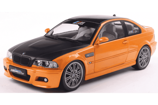 Solido 2000 BMW E46 Coupe Orange w/ Black Hood 1:18 Cartsfy Inc.