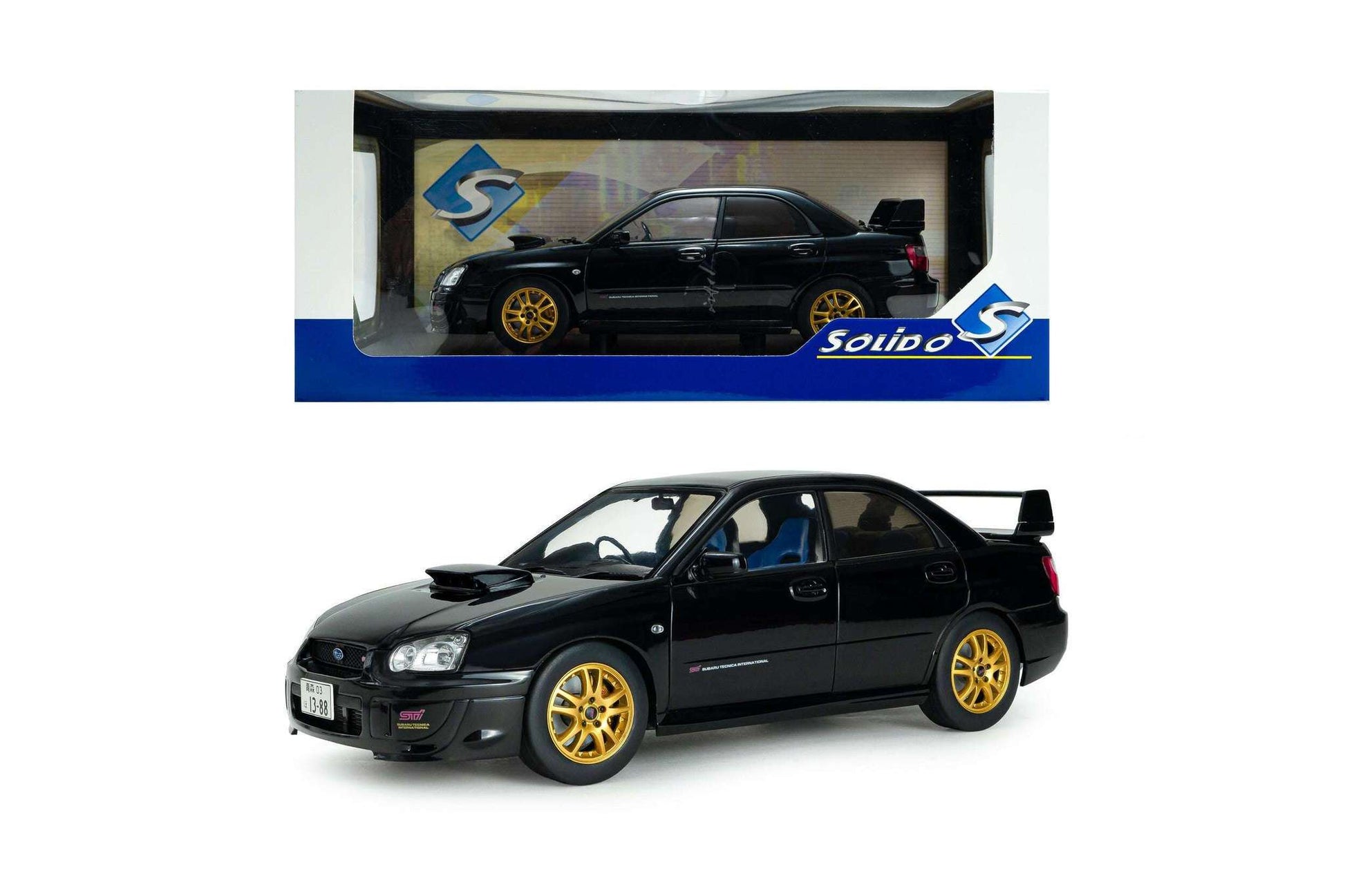 Solido 2004 Subaru WRX STi (GDB) Black 1:18 Cartsfy Inc.