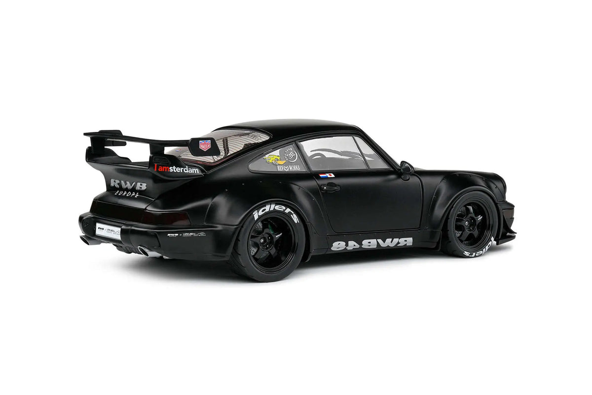 Solido 2016 Porsche 911 (964) RWB Bodykit Darth Vader Black 1:18 Cartsfy Inc.