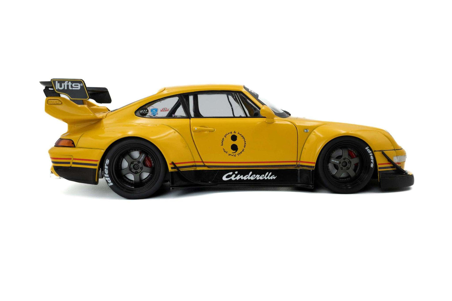 Solido 2020 Porsche 911 993 RWB Bodykit "Cindarella" Yellow 1:18 Cartsfy Inc.