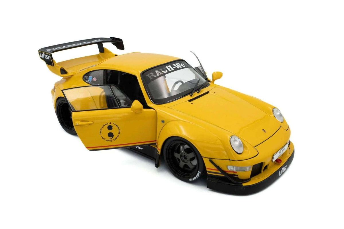 Solido 2020 Porsche 911 993 RWB Bodykit "Cindarella" Yellow 1:18 Cartsfy Inc.
