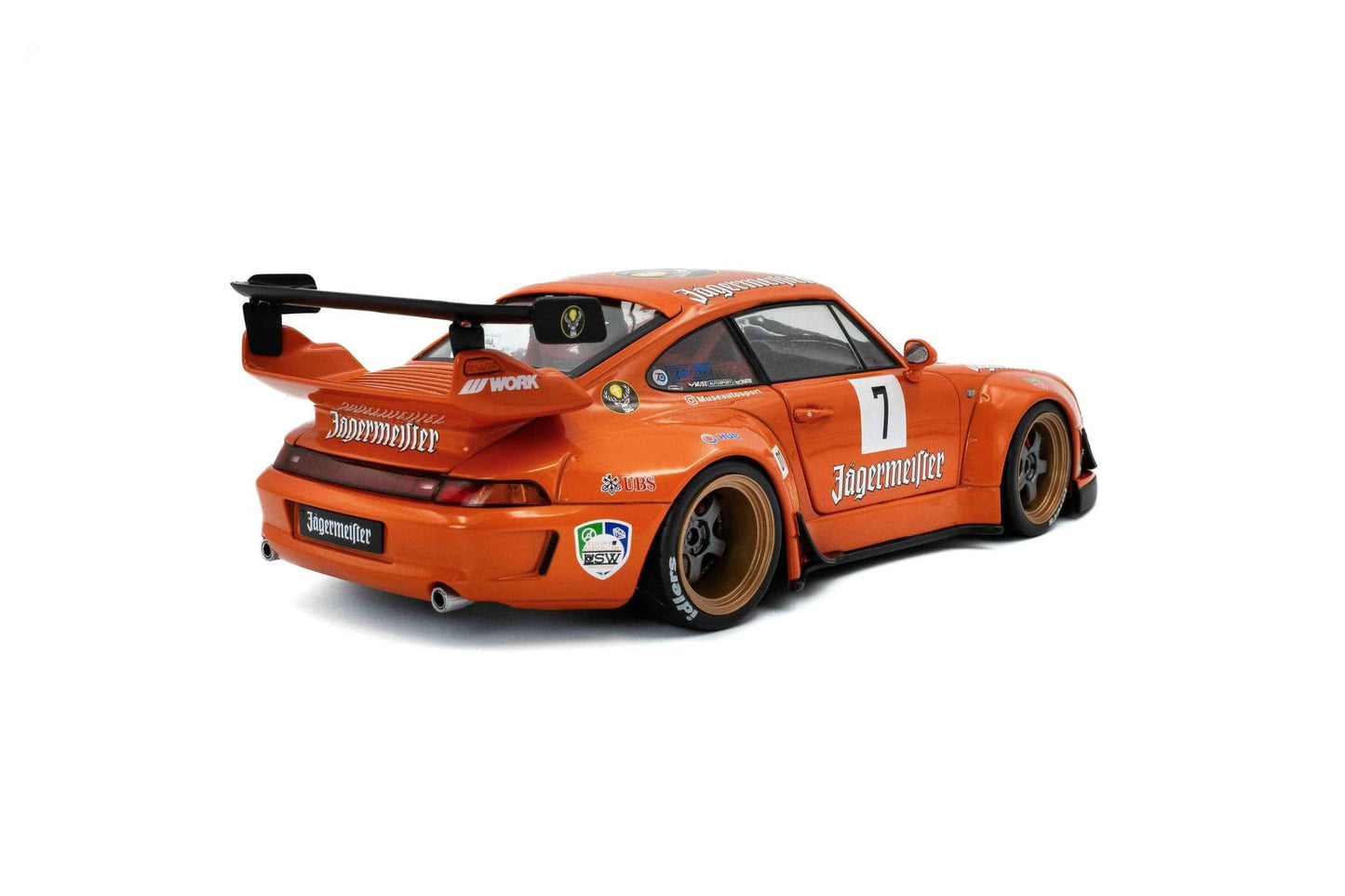 Solido 2020 Porsche 993 RWB Bodykit #7 Jagermeister Orange 1:18 STM Diecast Default Title Default Title-