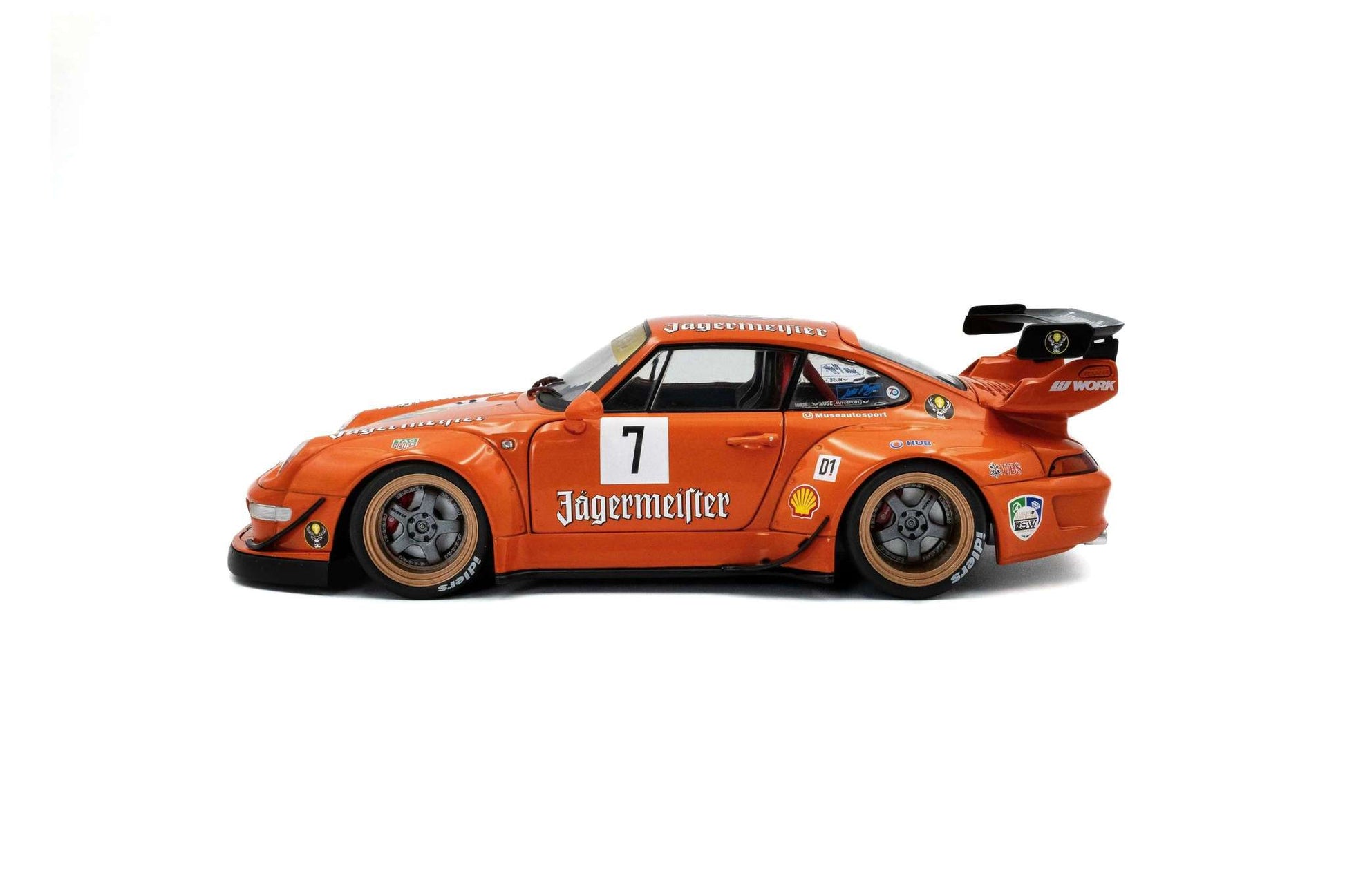 Solido 2020 Porsche 993 RWB Bodykit #7 Jagermeister Orange 1:18 STM Diecast Default Title Default Title-