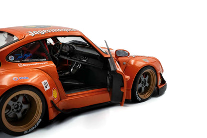 Solido 2020 Porsche 993 RWB Bodykit #7 Jagermeister Orange 1:18 STM Diecast Default Title Default Title-