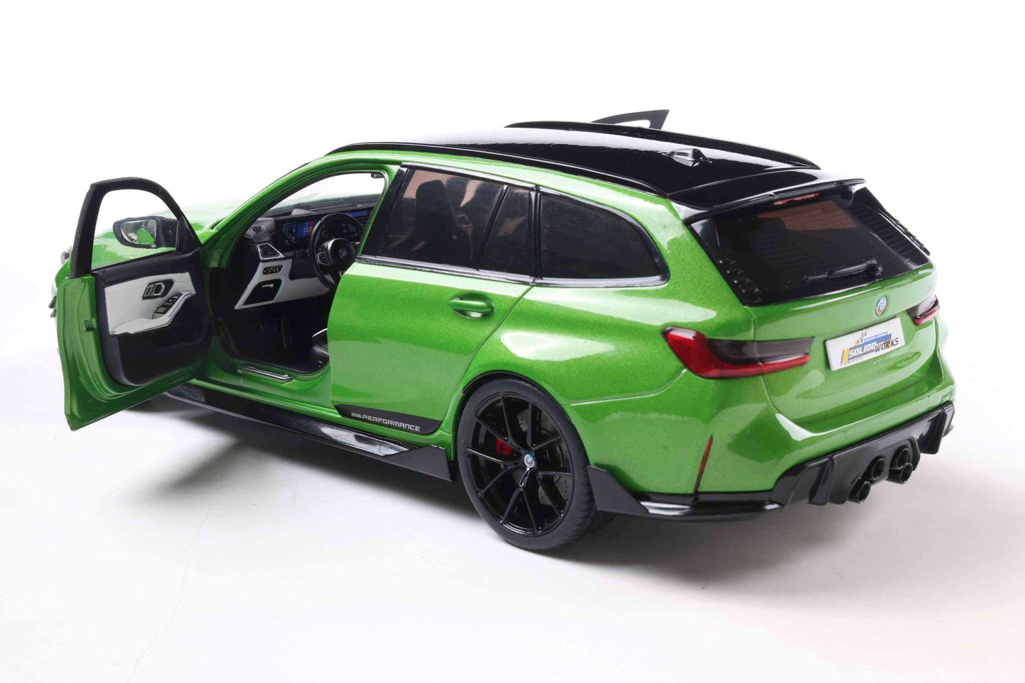 Solido 2024 BMW M3 M-Performance G81 Touring Wagon Green Metallic 1:18 Cartsfy Inc.
