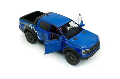 Solido 2024 Ford Ranger Raptor Crew Cab Pickup Truck Blue Lightning 1:18 Cartsfy Inc.
