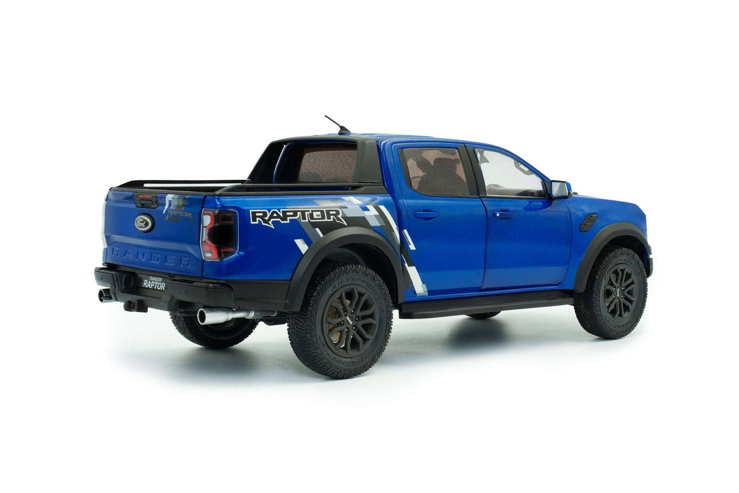 Solido 2024 Ford Ranger Raptor Crew Cab Pickup Truck Blue Lightning 1:18 Cartsfy Inc.