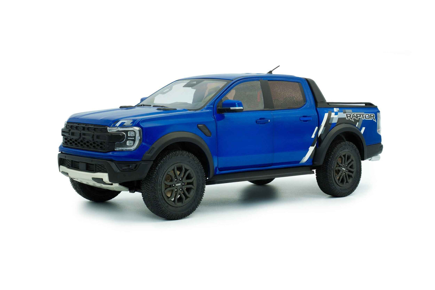 Solido 2024 Ford Ranger Raptor Crew Cab Pickup Truck Blue Lightning 1:18 Cartsfy Inc.