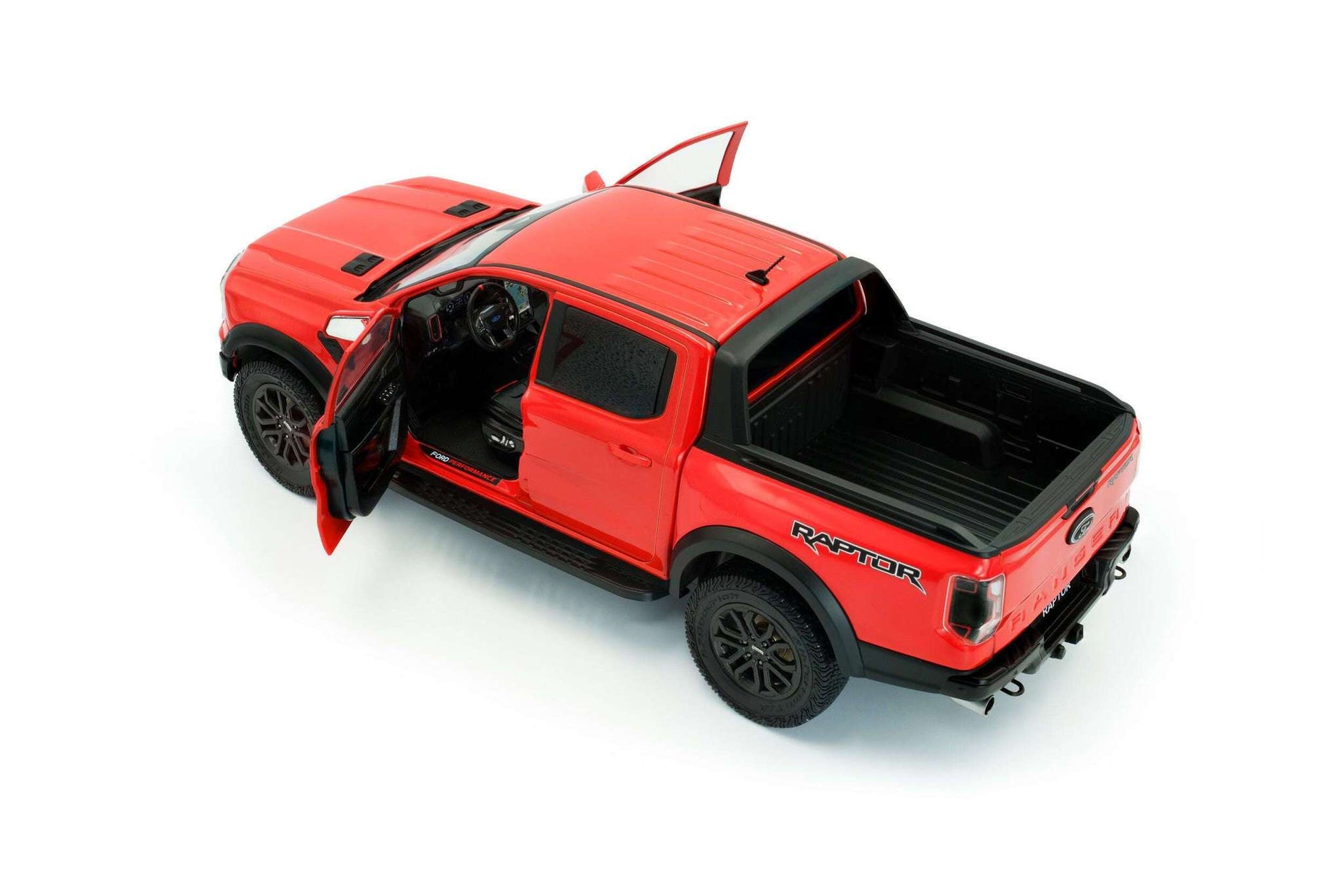 Solido 2024 Ford Ranger Raptor Crew Cab Pickup Truck Orange 1:18 Cartsfy Inc.