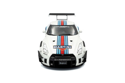 Solido 2024 Nissan GT-R (R35) W/ Liberty Walk Body Kit 2.0 Martini White 1:18 Cartsfy Inc.